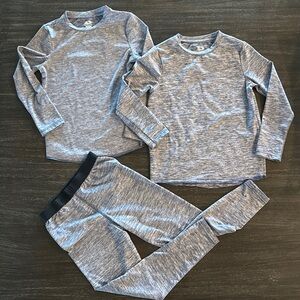 Two Boys Fruit of Loom Thermal Long Sleeve Shirts and 1 pair of pants